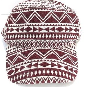 Red Abstract Southwestern Print Adjustable Velcro